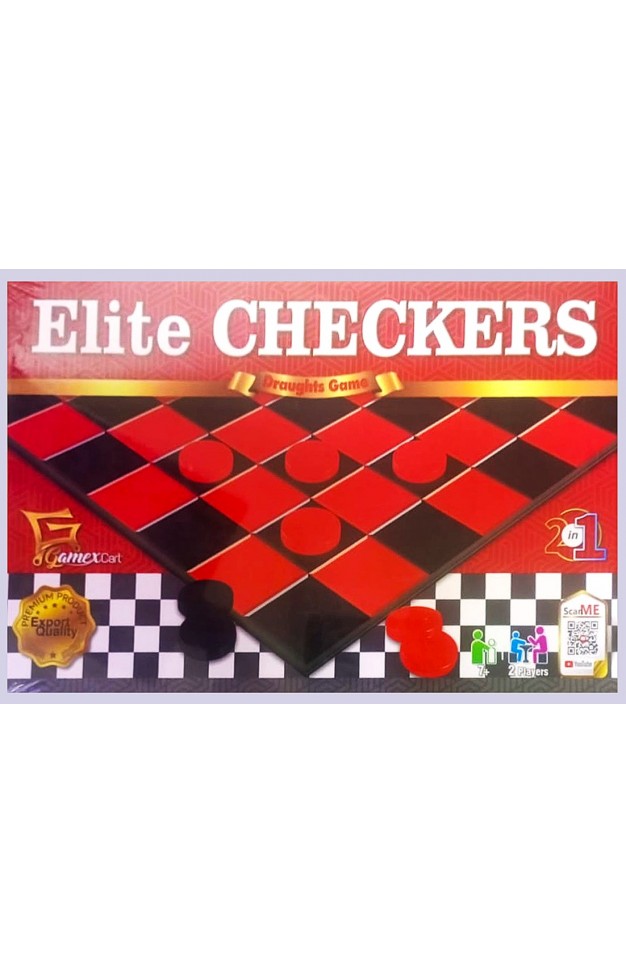 Gamex Cart Elite Checkers Game  7302